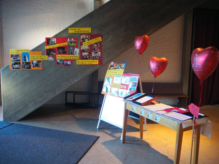 Infostand mit Wunschliste