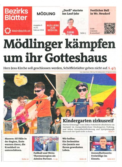 Cover Bezirksblätter vom 21.2.24 Cover Bezirksblätter vom 21.2.24