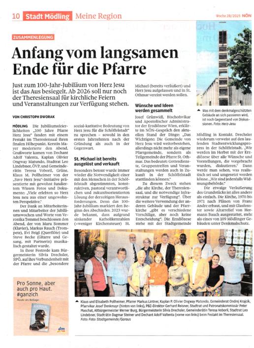 NÖN-Artikel vom 9.7.2025